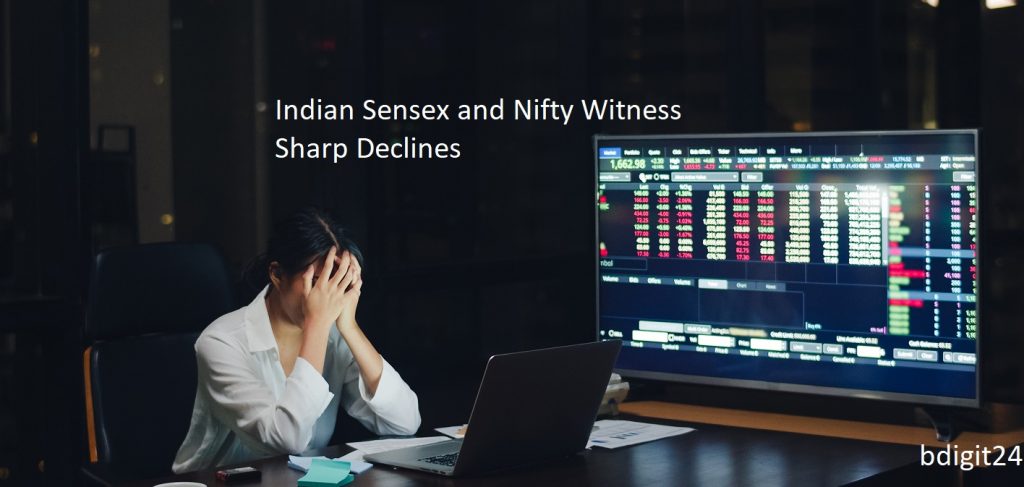 Indian Stock Market Plunges Amid Global Trade Tensions: Sensex and Nifty Witness Sharp Declines